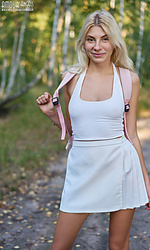 Adorable teen blonde