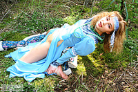 Pics female angel in the woods