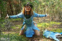 Pics female angel in the woods