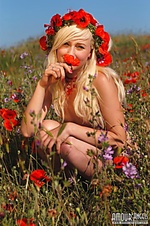 Russian teen model gallery in red underwear