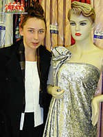 Slender coed stripping