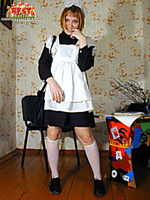 Russian schoolgirl teasing