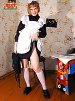Russian schoolgirl teasing