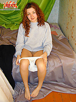 Hot model in pantyhose