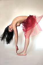 Ballerina beautiful katya n, flaunting her gorgeous, slender body and spreading her legs wide open baring her delectable pussy.