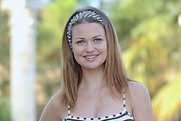 Presenting odara odara strips her bikini baring her slender body by the pool.