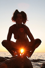 Having fun firebird a bares her gorgeous physique as she playfully poses outdoors.