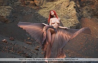  diablo de fuego diablo de fuego (fire devil in spanish) is the title of this new ariel set, and the name couldnt be more appropriate. Spend any amount of time perusing gorgeous young fully nude ariel as she poses on this barren, ashy, fire-sprayed landsc