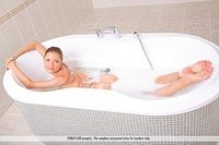  getting into lather russian sexy girls teens femjoy on a bed