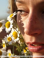  poppies this photo set finds abby completely naked in a field of red flowers. Her body glows with a natural health and radiance, and her freckles practically sparkle. The blue sky shines down on her, providing a complementary backdrop. The flowers become