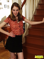 Posing on the stairs