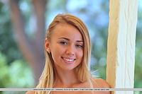 Linda chase linda chase flaunts her slender, nubile body and smooth pussy on the table.