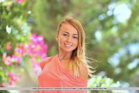 Linda chase linda chase flaunts her slender, nubile body and smooth pussy on the table.