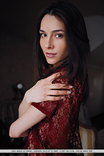 Adel morel adel morel playfully posing near the balcony, slowly undressing infront of the camera