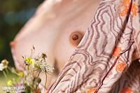 Horny model posing naked