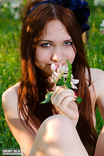 Charming teen outdoor