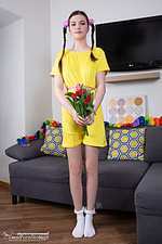 Sweet teen stripping