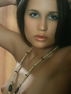 White flow smoothly tanned complexion, an adorable butt, perky round breasts, sensuous lips, and a stunningly toned physique, anjelika is one tempting