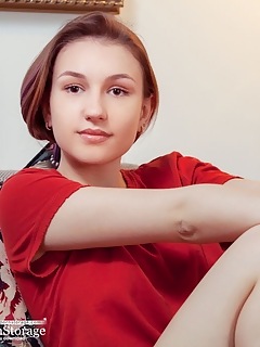 Check out as this stunning teen cutie gets rid of her red shirt and panties and starts fingering herself. Check out as this stunning teen cutie gets rid of her red shirt and panties and starts fingering herself.